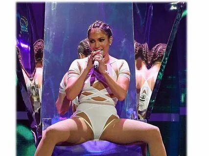 Jennifer Lopez flashed the flesh at the iHeart Radio Music F