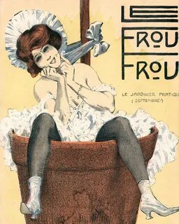 Frou Frou Print: Girl in Giant Butter Churn