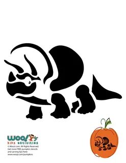 Dinosaur Printable Pumpkin Stencils Woo! Jr. Kids Activities