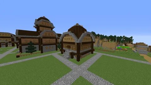 Round Roof Village Minecraft Map