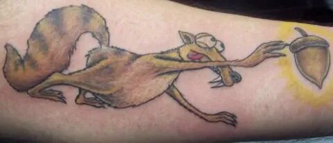 Sabre-Tooth Squirrel, from Ice Age tattoo