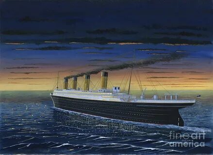 Titanic-The final sunset Painting by John Kinsley Fine Art A