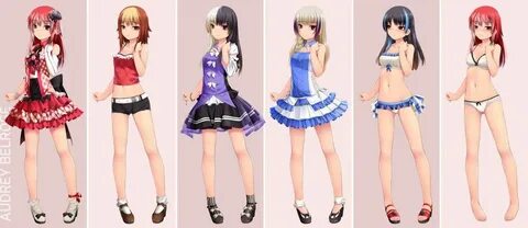 HuniePop: Audrey Outfits by AnjuMaakaVampire Audrey, Outfits