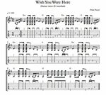 Wish You Were Here - by Pink Floyd includes guitar intro, ch