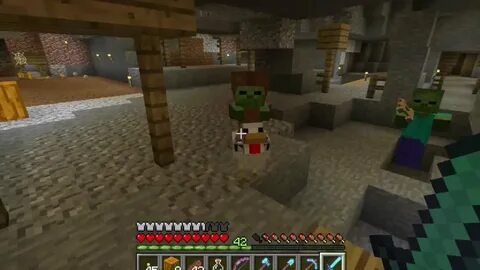 Baby Zombie Riding on a Chicken - Minecraft - YouTube