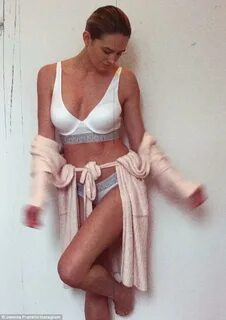 Jesinta Frank poses in her Calvin Klein underwear Daily Mail