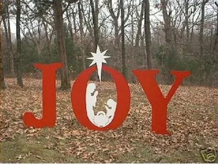 Christmas Joy Nativity Scene Yard Sign Decorations - Xmas Ou