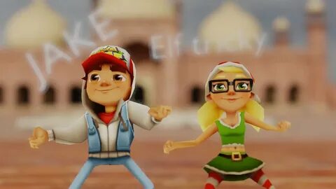 MMD Jake and Elf tricky Dance Subway Surfers Game - YouTube