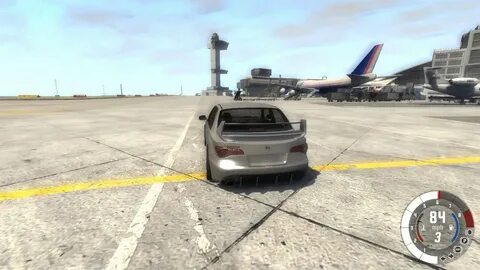 GTA 4 Airport tour in Beam NG Drive - Custom Map & Custom Ca