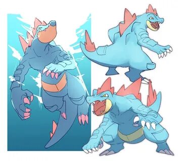 Safebooru - claws closed mouth fangs fangs out feraligatr ge