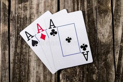 Тузы - 3 из покера вида стоковое фото. изображение насчитыва