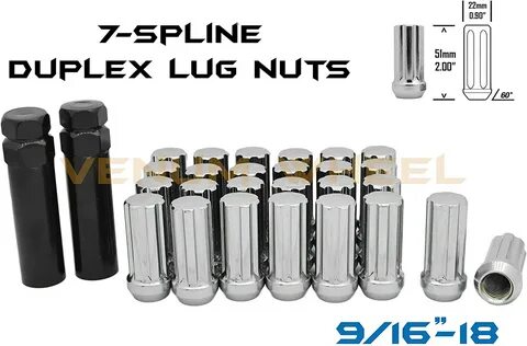 Auto Parts & Accessories 9/16 Open End Chrome Lug Nuts Free 