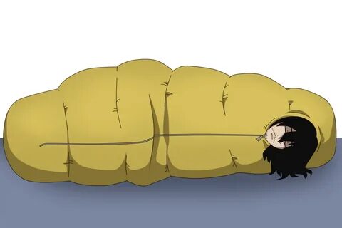 Commission Aizawa(burrito)inside your sleeping bag by genezi