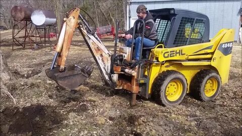 Bobcat D100 Backhoe Attachment - YouTube