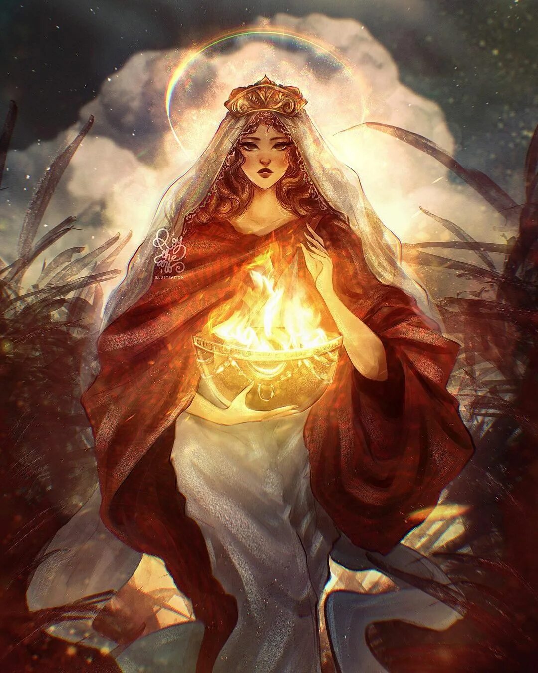 "✦ The Goddess of the Hearth and the Sacrificial flame - Hestia ✦ As o...