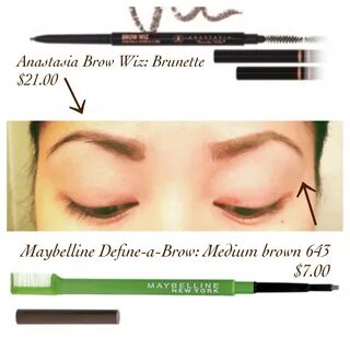 Anastasia Brow Wiz ($21.00) vs Maybelline Define-a-Brow ($7.