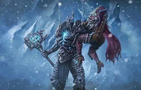 Обои Зима, Снег, WOW, Lich King, Blizzard, Art, Paladin, Пал