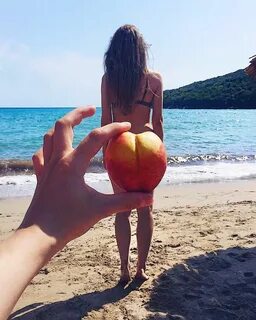 Beach peach photo :) Montenegro. Instagram ideas