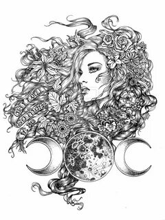Goddess tattoo, Art tattoo, Drawings