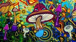 Радужный гриб арт - 32 фото - картинки и рисунки: скачать бе