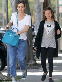 Leslie Mann goes casual in T-shirt and jeans for lunch with 