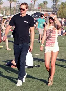 Alexander Skarsgard and Kate Bosworth at Coachella earlier t
