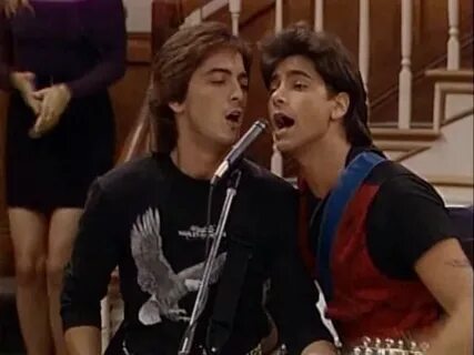 Scott Baio, and John Stamos, rock out on an episode of "Full