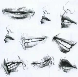 Dibujo al natural: Dibujando la boca Dibujos de labios, Dibu