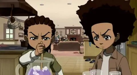 YARN but watch TV and eat. The Boondocks (2005) - S02E09 Inv