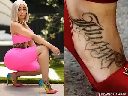 Blac Chyna's "PUSSY" Foot Tattoo Steal Her Style