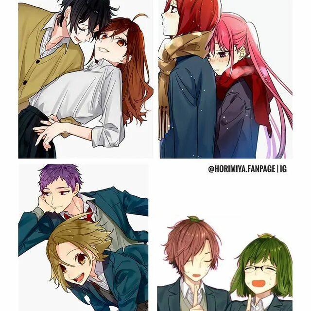 Horimiya ♡ ♡ in Anime World with @ishikawatoru, @sengoku.kakeru, @izumi miy...