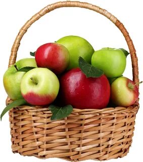 Basket Of Apple Png - Apple Basket Png Clipart - Large Size 