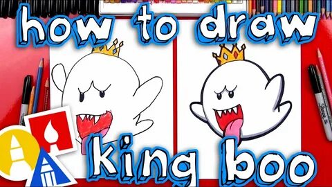 How To Draw King Boo From Mario - YouTube