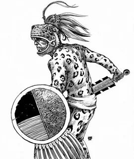 Jaguar knight Aztec warrior, Aztec art, Aztec artwork