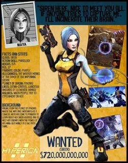Borderlands 2 Wanted Posters - Maya by NerdscapeDesigns on E