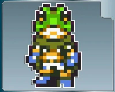 FROG Sprite No. 1 from Chrono Trigger 16 Bit Vinyl Decal Ets