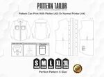 Flannel Outfit Shirt Sewing Pattern PDF New look Western lon