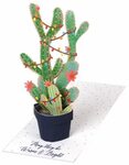 kartka pop-up "świąteczny kaktus" - rzeczownik