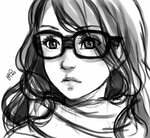 girl with short hair and glasses drawing - Google Search Gir