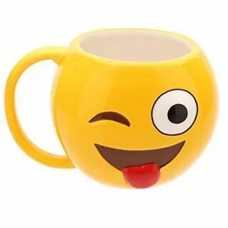 Einem Augenzwinkern LOL Emoji Mug: Amazon.de: Küche & Hausha