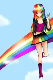 Rainbow Dash Human Rainbow dash, Anime, Anime wallpaper