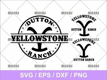 Yellowstone svg,png,dxf Yellowstone silhouette logo svg,dxf 