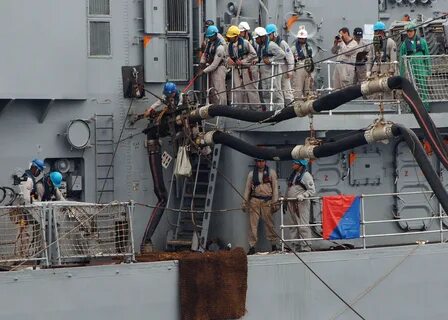 051022-N-4374S-016 Sailors assigned to the Brazilian frigate BNS Rademaker ...
