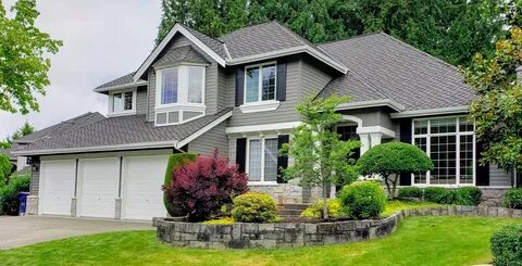 Siding color: Gauntlet Gray SW7019 Siding Product: Sherwin W