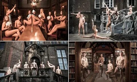 Cambridge University students strip off for a VERY daring na