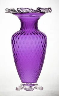 Purple Glass Timeless Vase Purple glass, Purple vase, Purple