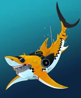 Killer jet powered shark taxi of death - Weasyl