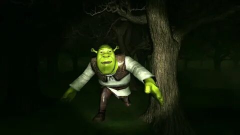 Crazy Shrek is chasing me around the school - YouTube