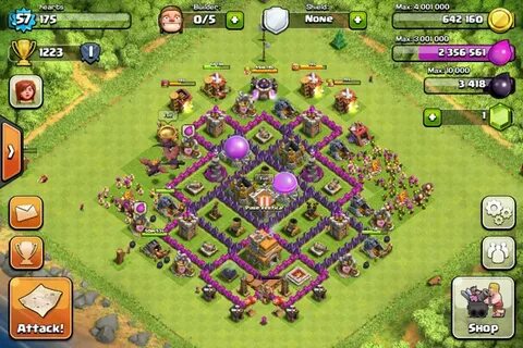 Clash of Clans Tips : Town Hall level 7 Layouts (part 2)