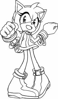Happy Amy Rose Dance Coloring Page Dance coloring pages, Col